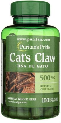 Puritans Pride Koci Pazur Cats Claw 500 Mg 100 Kaps.