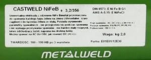 Metalweld Elektroda do żeliwa CASTWELD NiFeB 2,5mm ELEEŻM25C