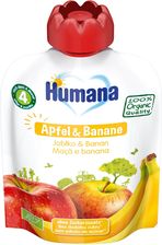 Humana 100% Organic Mus Jabłko & Banan Po 4. Miesiącu 90g - Deserki dla dzieci