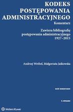 Zdjęcie Kodeks postępowania administracyjnego Komentarz - Trzcińsko-Zdrój