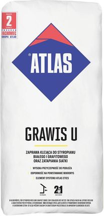 Atlas Zaprawa GRAWIS U do siatki i styropianu 25kg