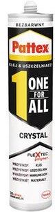 Pattex Klej i uszczelniacz ONE FOR ALL Crystal polimerowy 290g - zdjęcie 1 Pattex Klej i uszczelniacz ONE FOR ALL Crystal polimerowy 290g