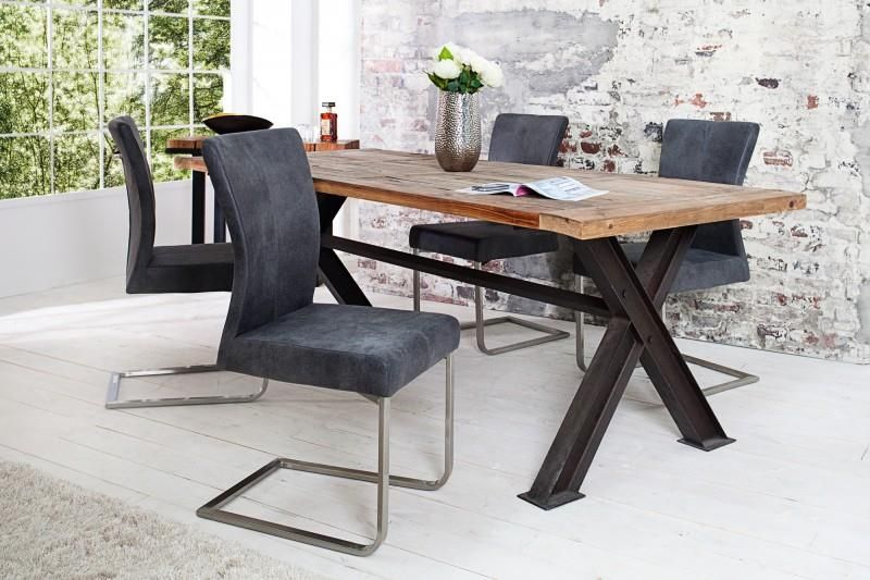 Zdjęcie Invicta Interior Krzesło Samson Vintage Grau M Griff 35768 - Pszów
