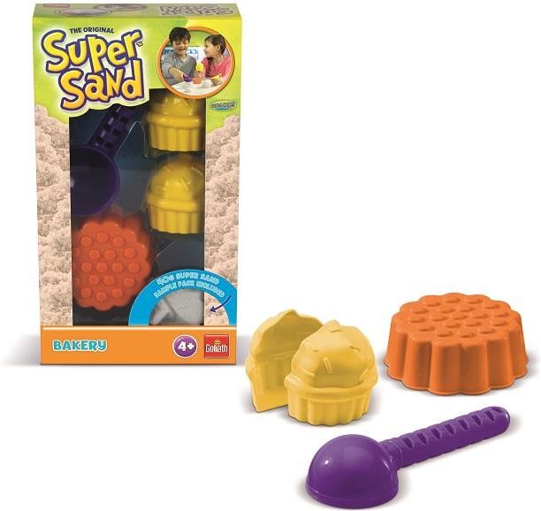 Goliath Super Sand Bakery 83242 - Gioco Di Sabbia Modellabile Per Bambini Dai 4 Anni, Morbida E Naturale, Non Si Secca, Per Creare Torte E Dolci