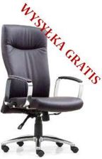 Zdjęcie Unique Fotel Adella Czarny Skóra Naturalna - Skała