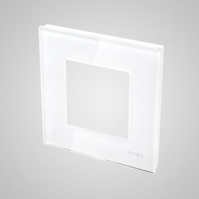 ELS Ramka 1-krotna (86x86mm) szkło biały TM728W