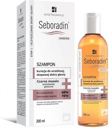 Seboradin Sensitive szampon do wrażliwej atopowej skóry głowy 200ml