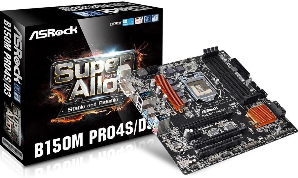 ASRock B150M Pro4S マザーボード とI7 6700CPUセット ASRock B150M Pro4S マザーボード とI7 6700CPUセット Asrock