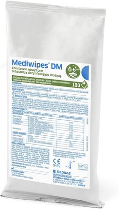 Medilab Mediwipes DM chusteczki bezalkoholowe do dezynfekcji 100szt. wkład