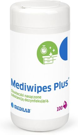 Medilab Mediwipes Plus chusteczki alkoholowe do dezynfekcji 100szt. tuba