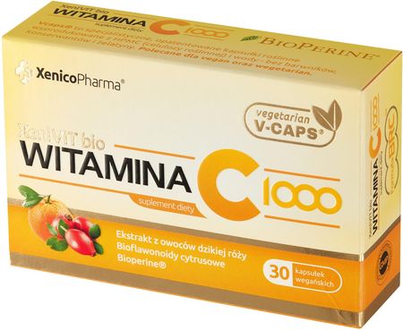 XeniVIT bio Naturalna Witamina C 1000 30 kaps. wegańskich