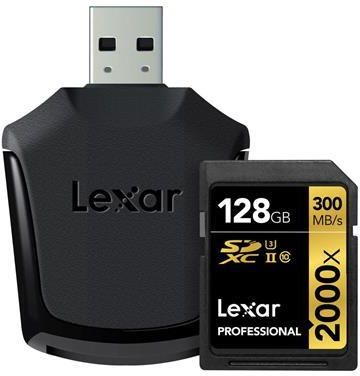 Lexar Professional SDXC 128GB 2000x Class 10 UHS-III (LSD128CRBEU2000R)
