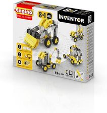 Engino Inventor Zestaw klocków 8 modeli pojazdów budowlanych (0834)
