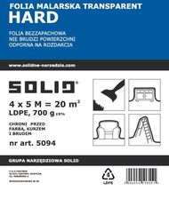 Zdjęcie Solid Folia Malarska Transparent Hard Ldpe 5094 - Suchedniów
