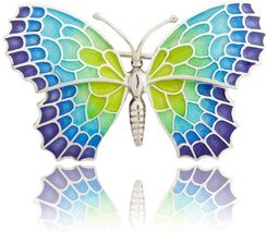 Broszka średni motyl MENORCA srebro 
