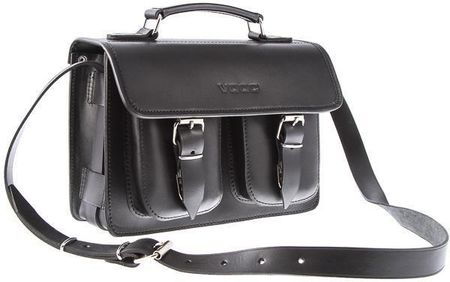 Stylowa torba kuferek Vintage P30 czarny - czarny