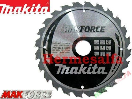 MAKITA PIŁA TARCzOWA DO DREWNA 190x30 24z B-08355