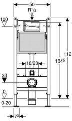 Geberit Duofix UP320 + WC Roca Gap Clean Rim 111.320.00.5+111.815.00.1+A34647L000