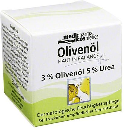 Krem Olivenoel do Skóry Wrażliwej 3% Oliwy + 5% Mocznika na noc 50ml