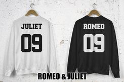 Bluzy dla par zakochanych komplet 2 szt Romeo and Juliet - zdjęcie 1