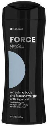 Colway Force for Men odświeżający żel do mycia ciała i twarzy z olejem arganowym 250ml