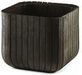 KETER CUBE PLANTER L Doniczka, 39,5 x 39,5 x 39,5 cm, brązowa 17201220