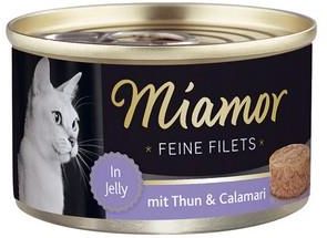Miamor Feine Filets Dose Thunfisch & Calamari - tuńczyk i kalmary 100g