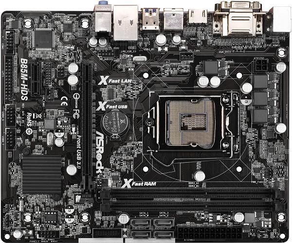 B85m hds asrock не запускается