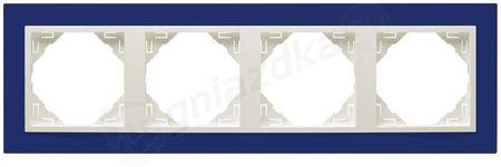 Efapel Ramka 4-poczwórna Logus90 Animato niebieski 90940ZG