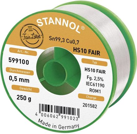 Stannol Sn99.3Cu0.7 0.5 250 g Cyna lutownicza 599100