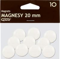 Zdjęcie Grand Magnesy 20 Mm Białe 10 sztuk - Sośnicowice