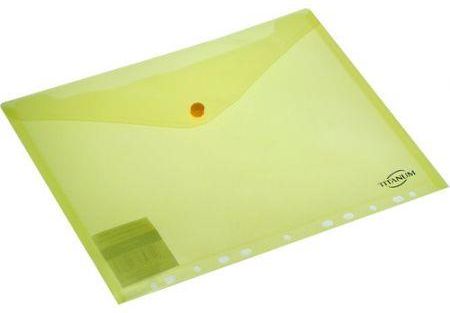 Titanum Teczka Kopertowa A4 Perforowana Żółta