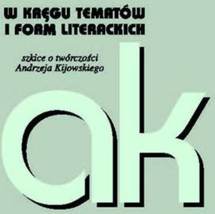 W kręgu tematów i form literackich (E-book)