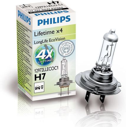PHILIPS H7 12V 55W PX26d LongLife EcoVision