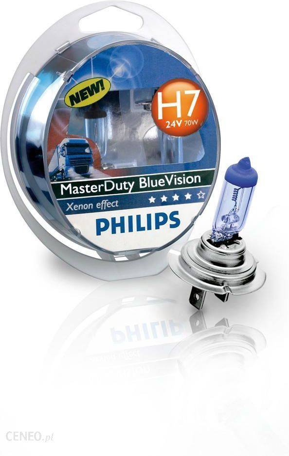 Żarowka samochodowa PHILIPS H7 24V 70W PX26d MasterDuty BlueVision - Opinie  i ceny na