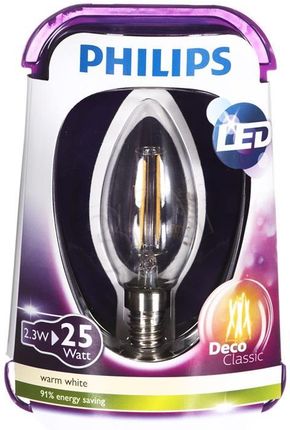 Philips LED (świeczka 250lm 2,5W E14 ciepła biel) 8718696517574