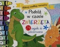 Podróż W Czasie Zwierzęta Koloruj Według Numerów