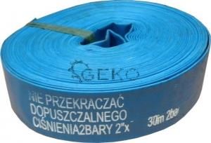 Geko Wąż Do Pomp Niebieski Gumowany 2" 30M (G70014)