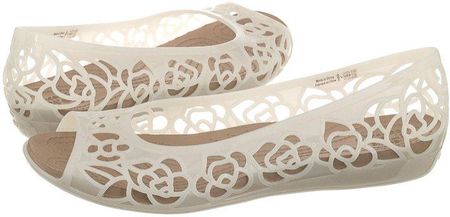 Baleriny Crocs Isabella Jelly Flat W Oyster 203285-159 (CR98-d