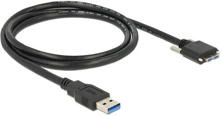 Delock Kabel USB 3.0 typu A męski USB 3.0 typu Micro-B męski ze śrubkami 2 m (83598)