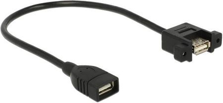 Delock Kabel USB USB A - USB A 0.25m Czarny (85105)