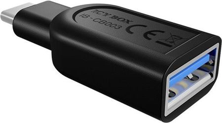 Delock Adapter USB USB-C na USB-A Czarny (IBCB003)