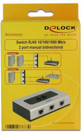 Delock Products 87750 Delock DisplayPort 1.4 Switch 2 x 2 DisplayPort in to  1 x 2 DisplayPort out 8K