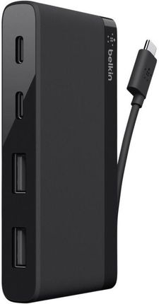 Belkin Travel Hub 4x USB-C czarny (F4U090BTLBK)
