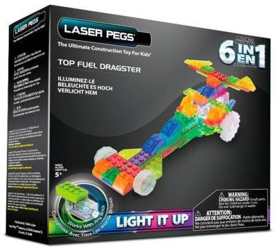 Laser Pegs 6 in 1 Dragster (LPZD130B)