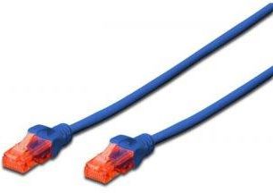 Digitus Patch cord U/UTP kat.6 PVC 1m niebieski (DK1612010B)
