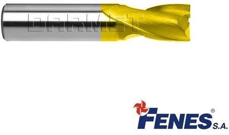 Fenes Frez 2-ostrzowy trzpieniowy do rowków na wpusty z chwytem walcowym DIN327-B K HSS TiN Golden Line 3mm 0641556100210