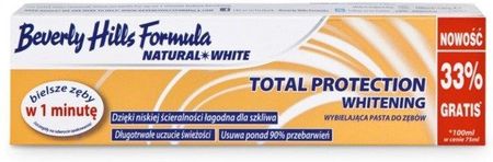 BEVERLY HILLS FORMULA NATURAL WHITE TOTAL PROTECTION Pasta do Zębów 100ml