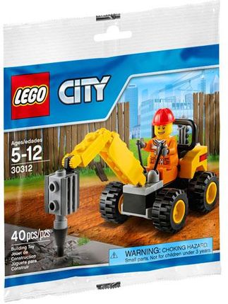 LEGO City 30312 Koparka z wiertłem