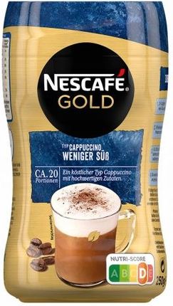 Nescafé Cappuccino Weniger süß bez cukru 250g